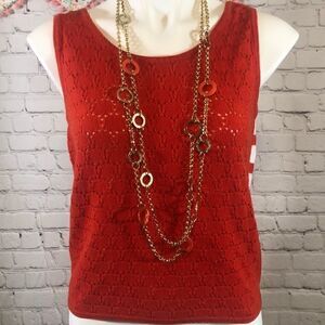 August Silk knit tank  